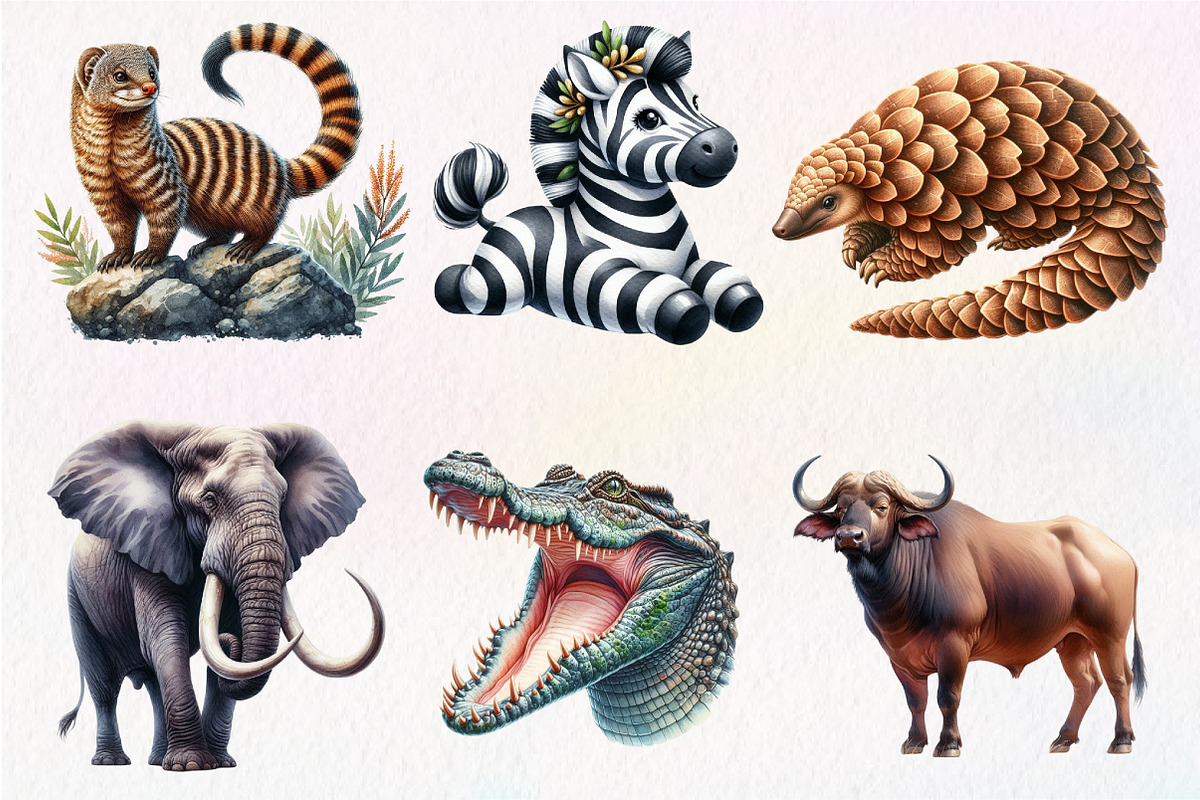 Wild Animals of Africa PNG, an Illustration by Dream Creation (Photo 4 of 7)