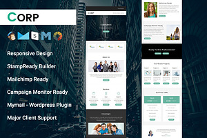 Corp- Responsive Email Template
