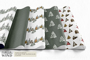Christmas Forest Cabin Clipart, an Illustration by Ksenia Shmakova (Thumbnail 11 of 13)