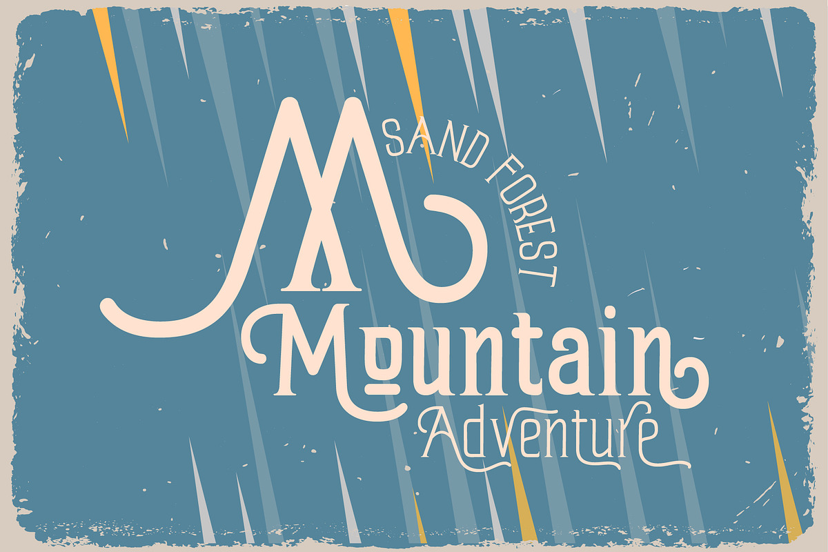 Sand Forest - Retro Display Font, a Sans Serif Font by AuthenType (Photo 7 of 15)