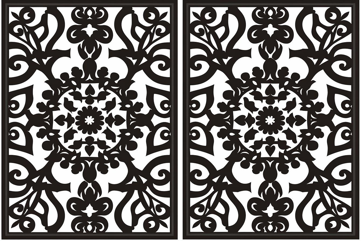 Ornamental Laser Cut Silhouettes, an Illustration by BIPLOB EXPERT (Photo 5 of 9)