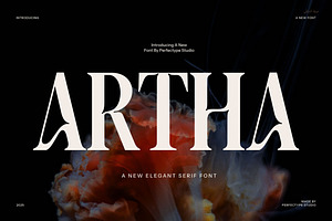 Artha Elegant Serif Font, a Serif Font by Perfectype