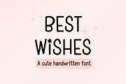 Best Wishes Cute Handwritten Font, a Handwritten Font by Lalava Studio (Thumbnail 1 of 7)
