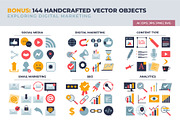Digital Marketing Concepts, a Work Illustration by VectorMine (Thumbnail 5 of 13)
