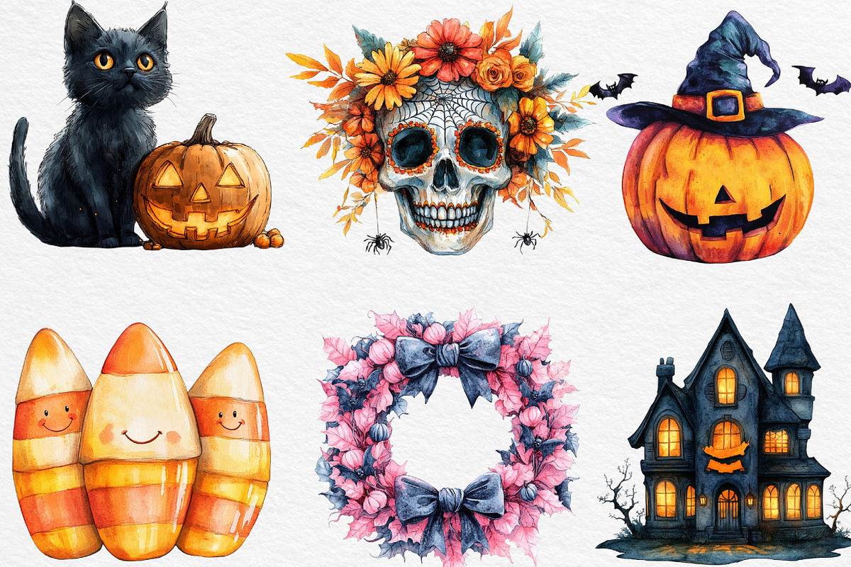 Happy Halloween Sublimation, an Illustration by Black Bird Studio (Photo 2 of 6)