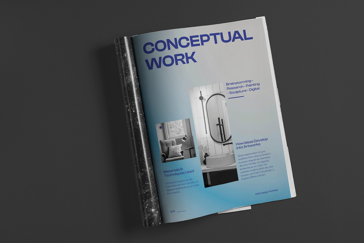 Clean Gradient Portfolio preview 3