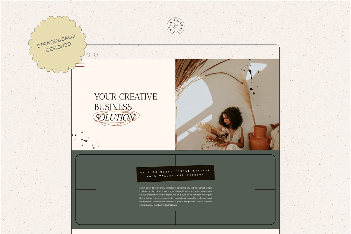 Adelpha Showit Web Template, a Websites & App Template by Figue Studio (Photo 2 of 5)