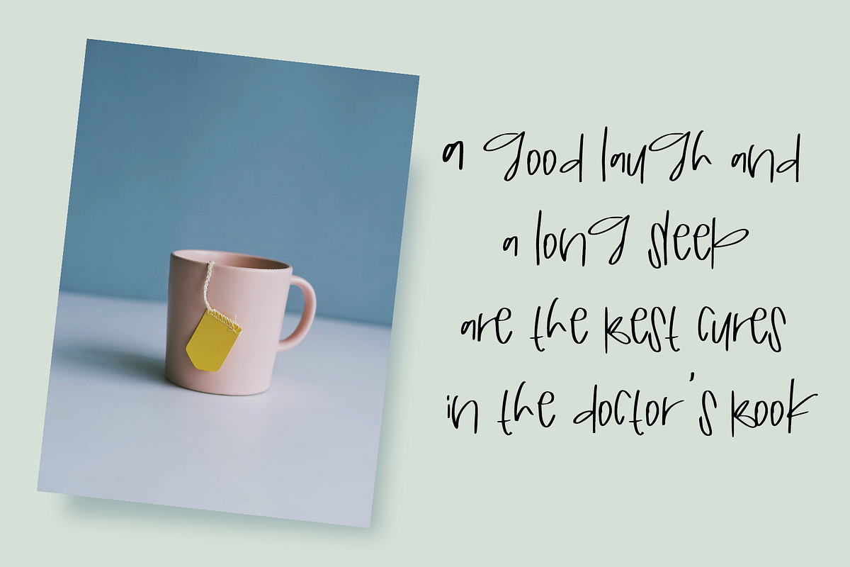 jasmine tea font, a Script Font by Mariyana (Photo 2 of 7)