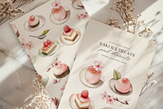 Watercolor Pink Dessert Clipart, a Decorative Illustration by ThaismotaCreativeCo (Thumbnail 2 of 6)