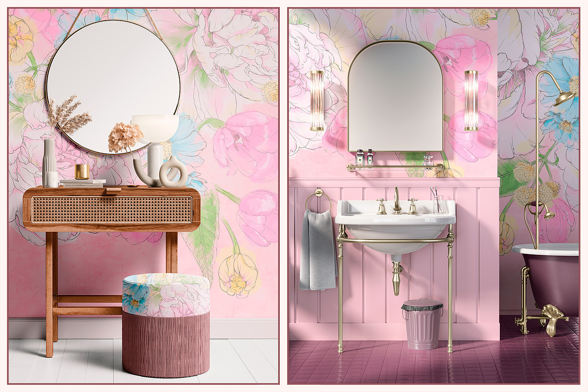 Fresco collection Soft Bloom, a Wallpaper Graphic by Natalia0307 (Photo 8 of 16)
