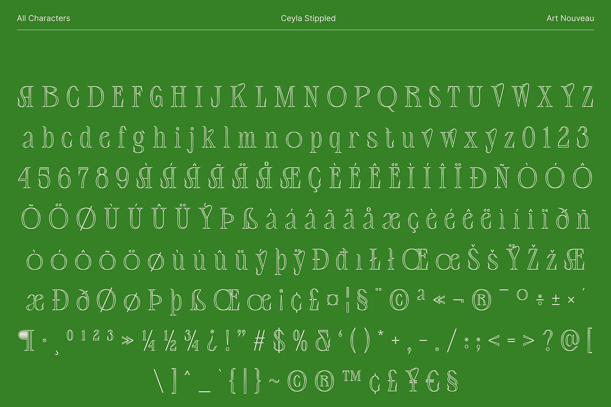 Ceyla Stippled, a Serif Font by Craft Supply Co. (Photo 8 of 8)