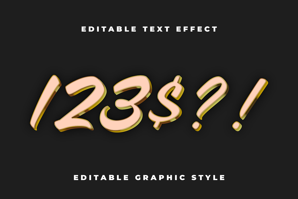 Elegant Gold Script Text Effect preview 2