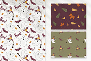 Halloween Seamless Patterns, a Seasonal Illustration by Mari_Caliart (Thumbnail 4 of 15)