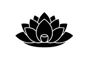 Lotus Flower Silhouette Vector Bundl, an Illustration by Creativeshirt (Thumbnail 41 of 51)