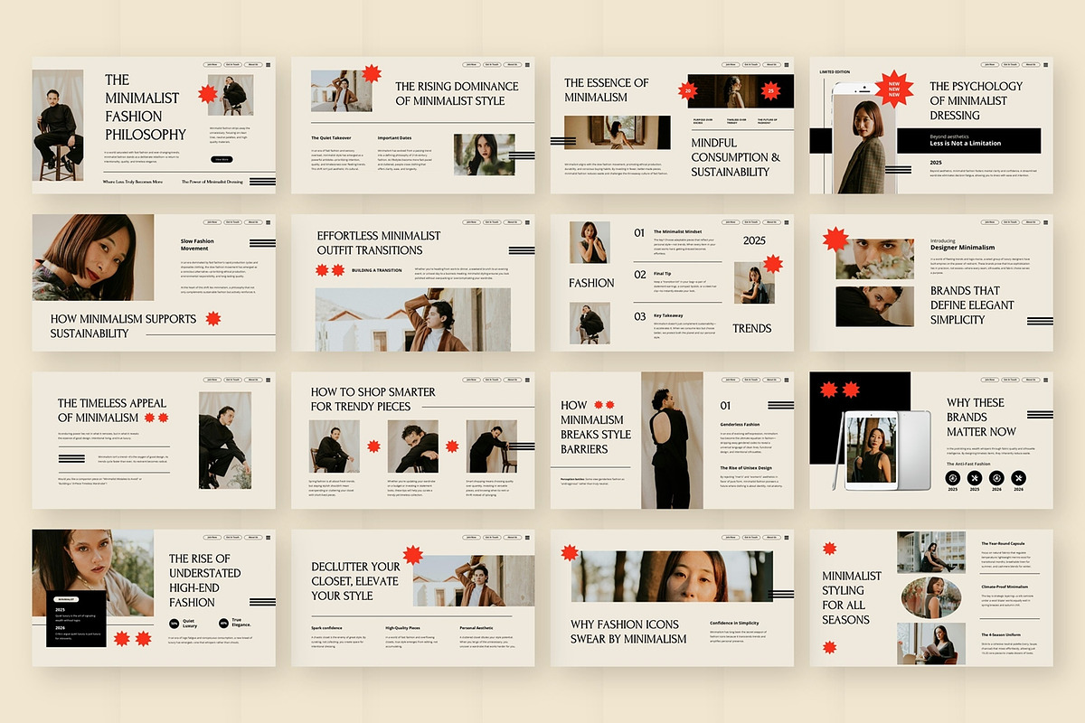 Minimalist Fashion - Keynote, a Presentation Template by AQR Studio (Photo 2 of 3)