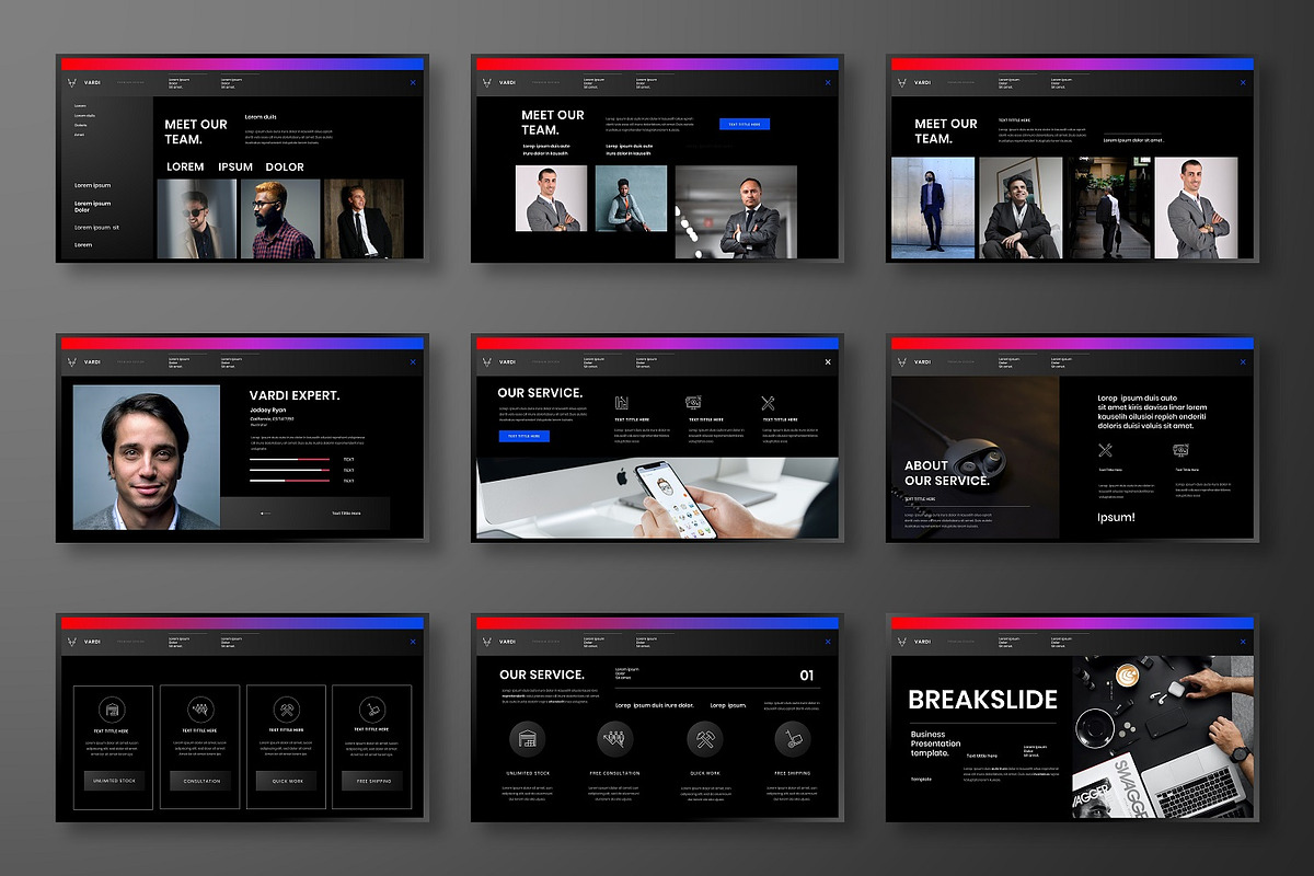 Vardi - Business Google Slide Templa, a Presentation Template by Dens Creative Studio (Photo 2 of 6)