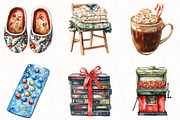 Christmas Movie Night Clipart, an Illustration by OK Design (Thumbnail 2 of 5)