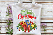 Merry Christmas PNG, an Illustration by Craft Nest (Thumbnail 3 of 6)