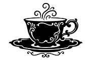 Vintage Tea Cup Silhouette Bundle, an Object Graphic by hafijul (Thumbnail 3 of 4)
