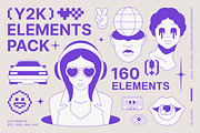 Y2K Illustrations and Elements Set, a Graphic by Vasya Kobelev (Thumbnail 1 of 16)