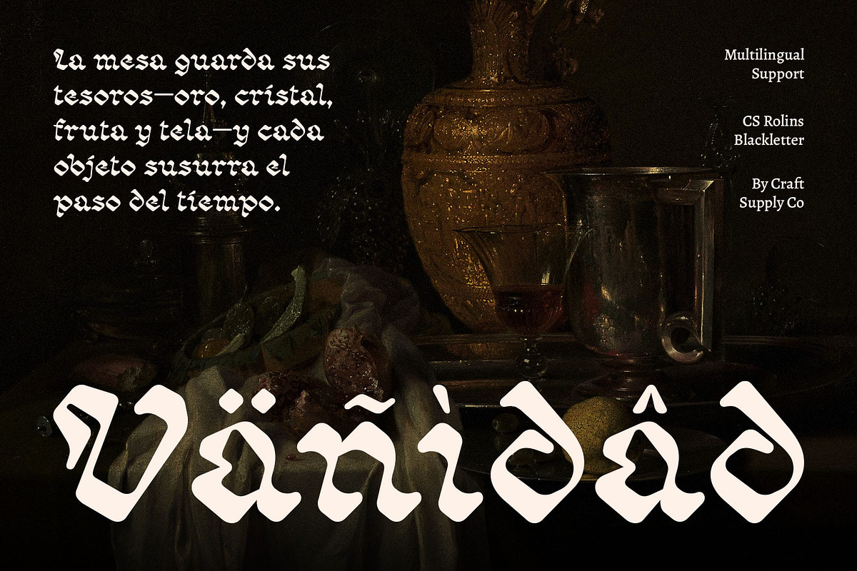 CS Rolins – Blackletter Font, a Blackletter Font by Craft Supply Co. (Photo 7 of 8)