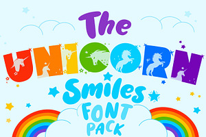 Unicorn Layered Font & Bonus