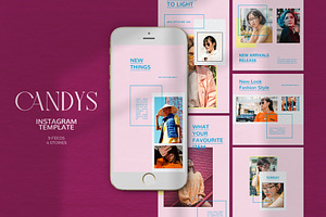 Candys Instagram Templates, a Social Media Template by Azruca