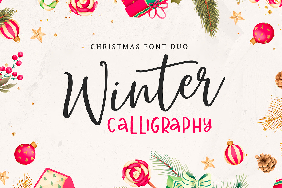 Winter Calligraphy Script DUO