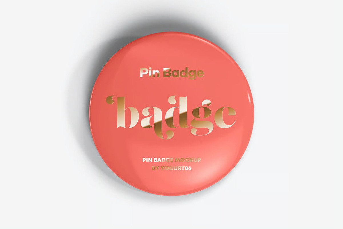Pin Badge Mock-up, a Merchandise Mockup by zippypixelstudio (Photo 16 of 16)