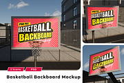 Basketball Backboard Mockup, a Mockup by Mockupnine (Thumbnail 1 of 7)