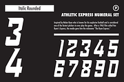 Athletic Express, a Sans Serif Font by Port Design Company (Thumbnail 2 of 12)