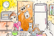 Cute printable Halloween art, an Animal Illustration by pictures for you (Thumbnail 2 of 5)