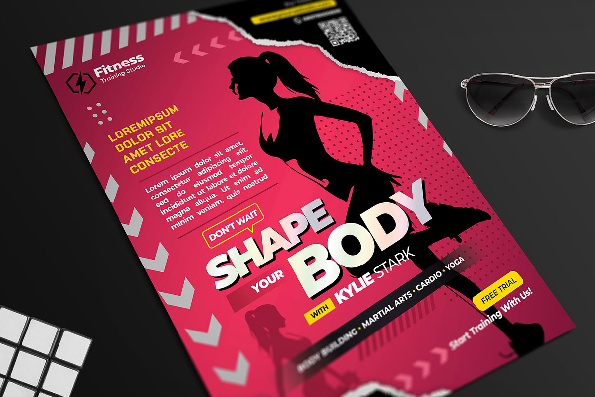 Women Fitness Flyer, a Flyer Template by Aarley Kaiven (Photo 2 of 3)