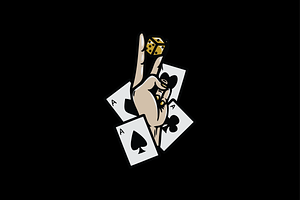 Hand Holding Dice and Playing Cards, an Object Illustration by nomlimo.com