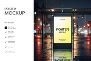 Lightbox Bus Stop Poster Mockup, an Advertising Mockup by graphypix (Thumbnail 2 of 4)