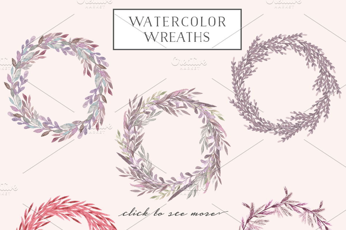 Watercolor flora. Dreamy collection, a Decorative Illustration by Bang Bang Bureau (Photo 3 of 7)