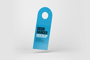 Door Hanger Mockup Set