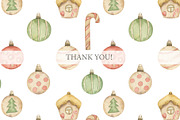 Watercolor Cozy Christmas set, an Illustration by OrangePeafowlArt (Thumbnail 14 of 14)