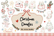Christmas Doodles Bundle, a Seasonal Illustration by An Design (Thumbnail 1 of 10)