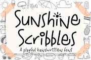 Sunshine Scribbles Font, a Script Font by Nobu Collections (Thumbnail 1 of 9)