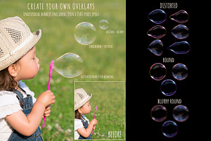 Realistic Soap Bubble Overlays