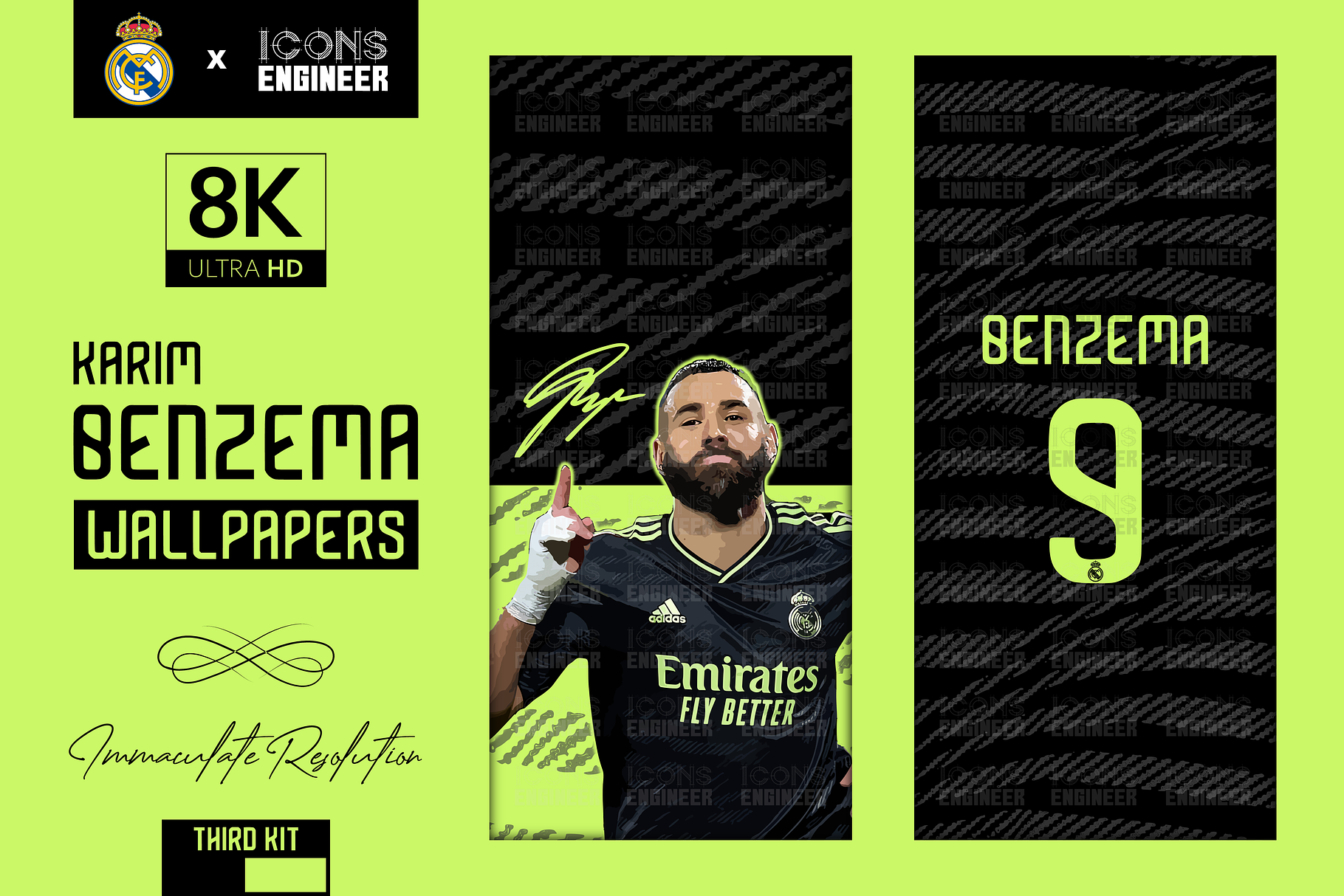 Benzema 8K Wallpapers | RMA Third, a Wallpaper Photo by IconsEngineer