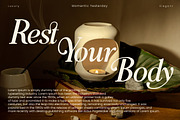 Momentic Yesterday, a Serif Font by Flawless And Co (Thumbnail 3 of 6)