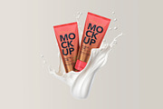 Cosmetic Tube Mockup with Splash, a Product Mockup by Graxaim Mock-up (Thumbnail 3 of 5)