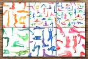 Watercolor Yoga Asanas, a Healthcare Illustration by Pippi Draws (Thumbnail 4 of 9)