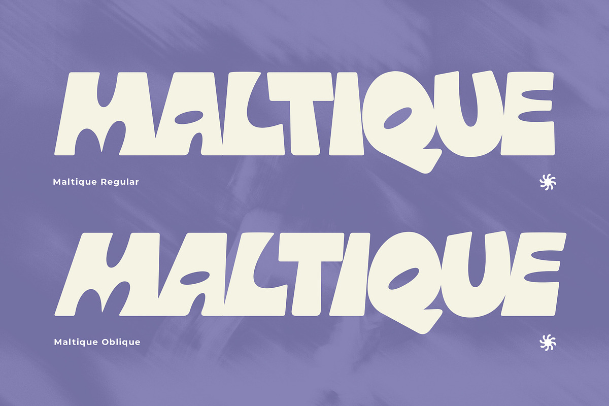 Maltique - Psychedelic Retro Font, a Sans Serif Font by Typia Nesia (Photo 2 of 11)