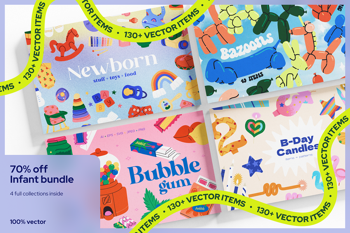 Infant Vector Big Bundle: 70% OFF, an Object Graphic by My.Ordinarty (Photo 1 of 23)