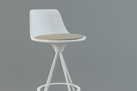 Lotus chair, a Furniture 3D Model by 3Dpapa