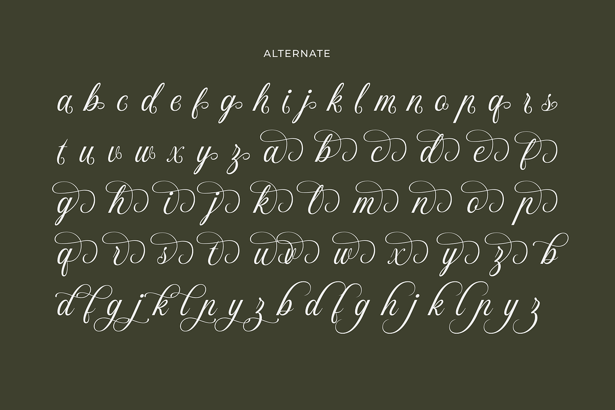 Antique Atelier - A Font Duo, a Script Font by Ainun Jinan (Photo 11 of 13)