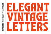 Bellvonce – Retro Soft Serif Display, a Sans Serif Font by decographstud (Thumbnail 2 of 8)